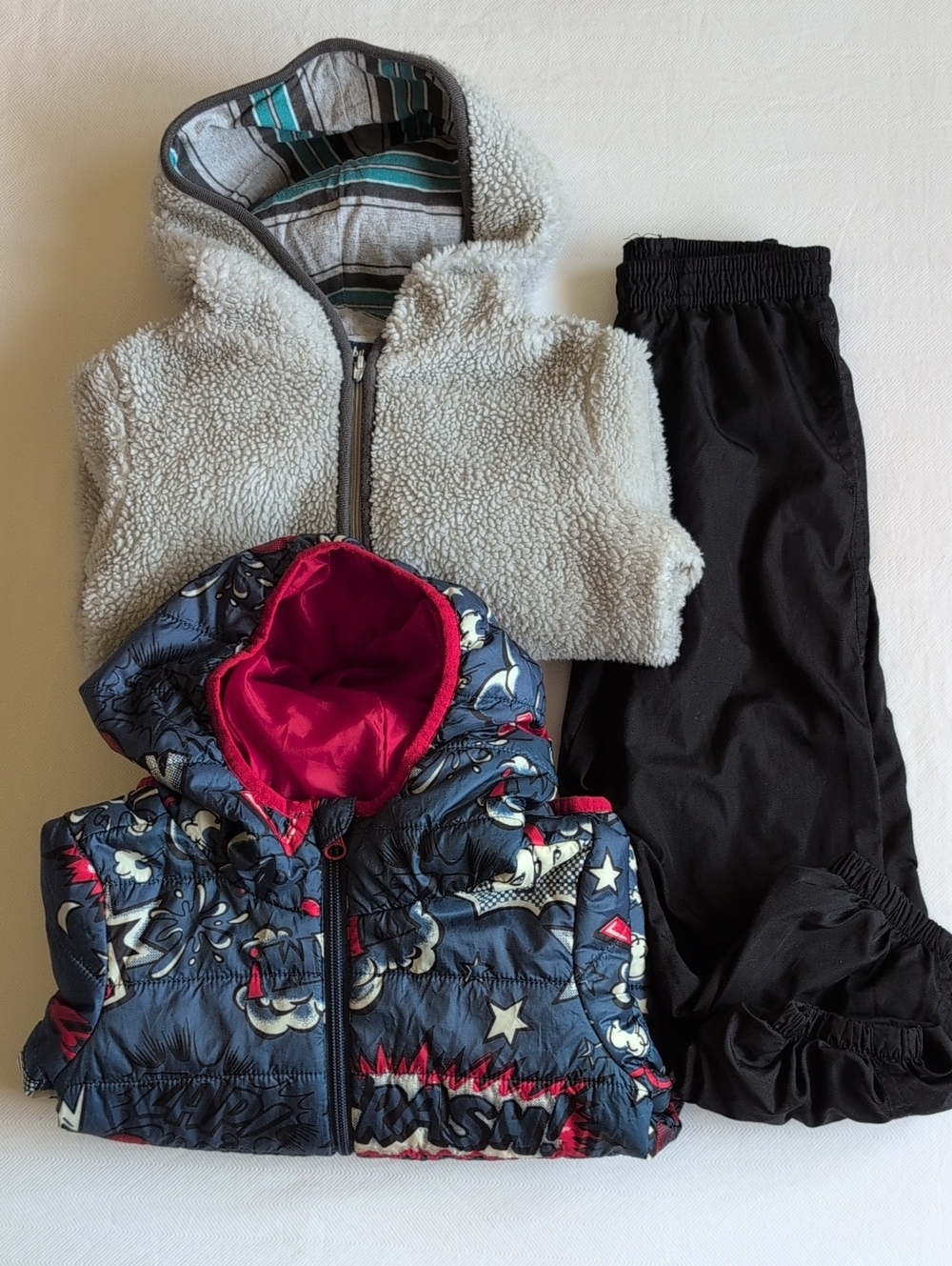 Toddler Boys Fall Outerwear Lot Puffer Fleece Splash Pants 4T Joe Fresh OshKosh